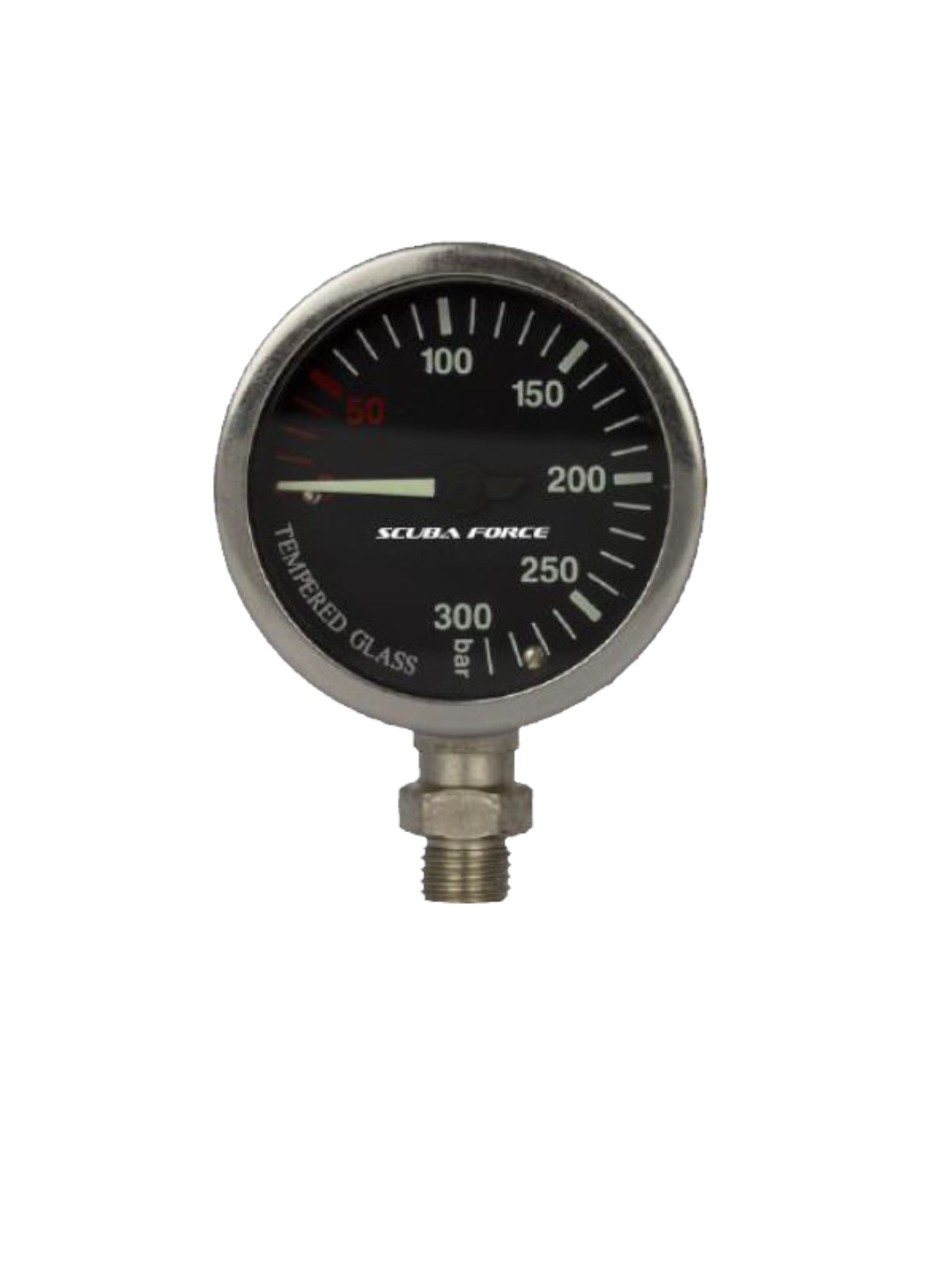 scubaforce brass pressure gauge 300 bar
