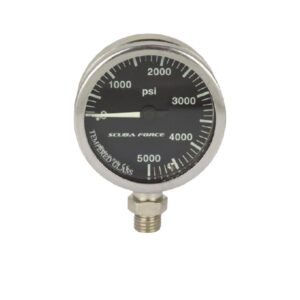 Scubaforce Brass Pressure Gauge PSI